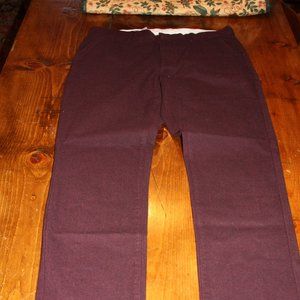 Old Navy Signature Slim 33 x 32 Men's Pants. Four Pocket Cranberry/Wine Color